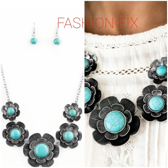 BOUNTIFUL BADLANDS TURQUOISE NECKLACE/EARRING SET